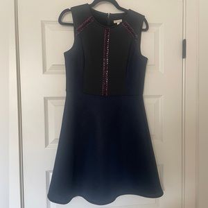 NWT Shoshanna Women’s A-Line Dress (Navy/Black/Pink), Size 10